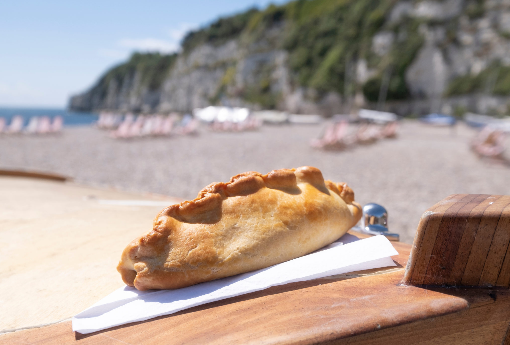 A pasty on the beach By. 
